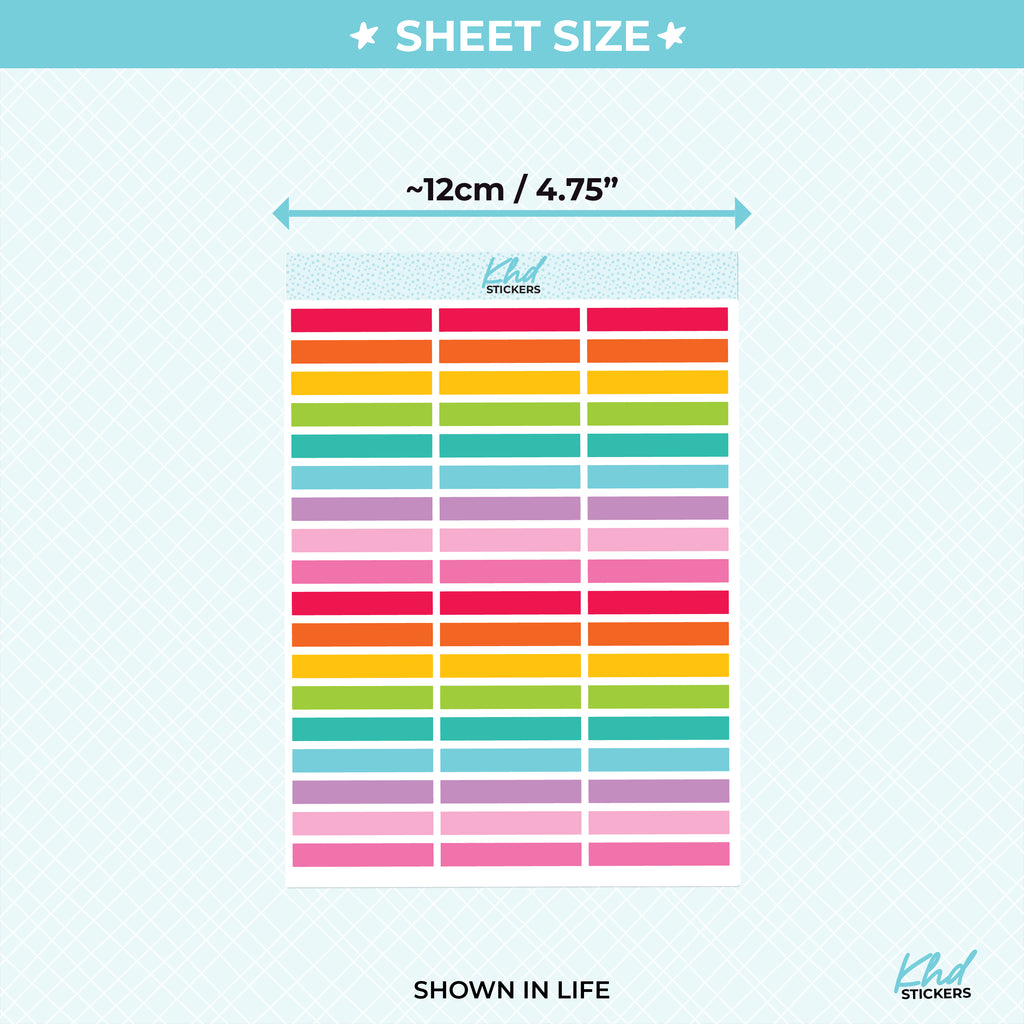 1.5" Width Strips Transparent