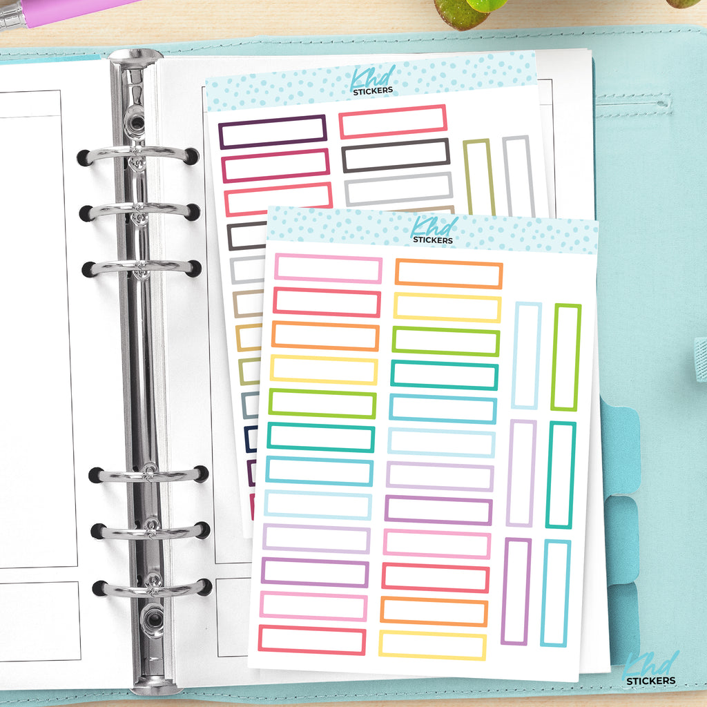 Monthly View Planner Stickers Vinyl - Removable