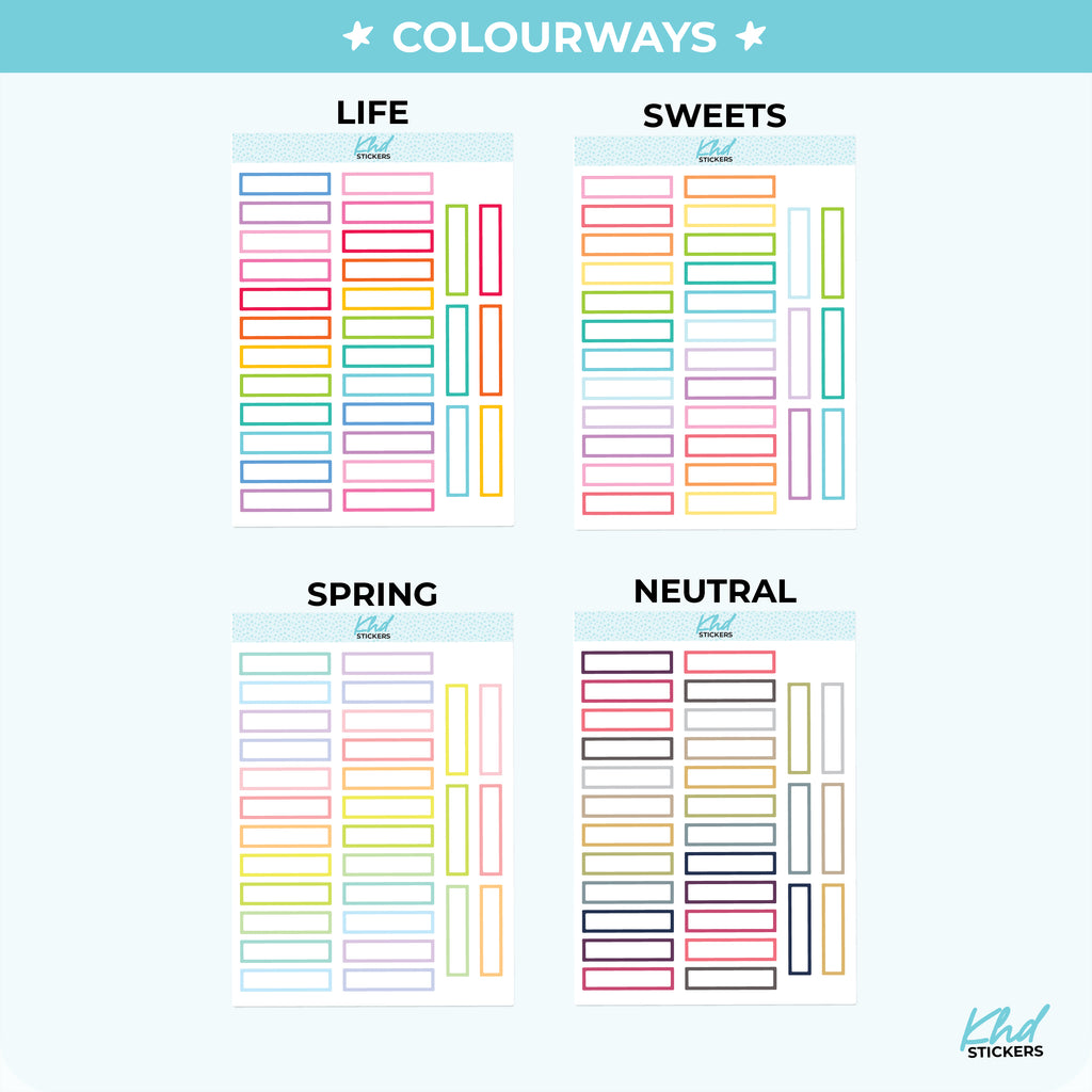 Monthly View Planner Stickers Vinyl - Removable