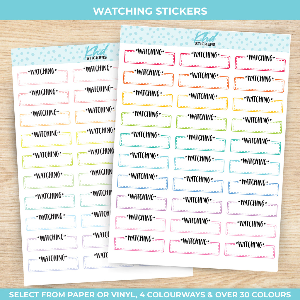 Watching Boxes Stickers Vinyl - Removable