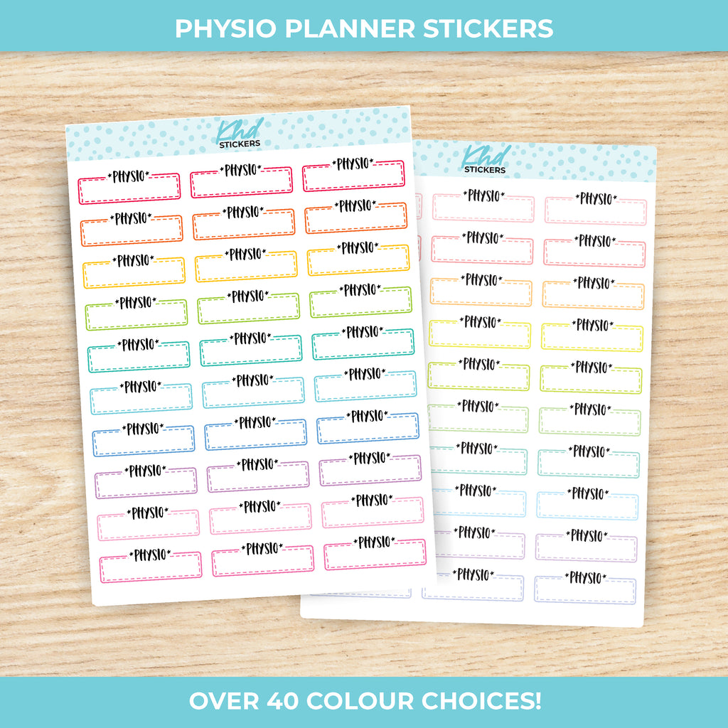 Physio Boxes Stickers Vinyl - Removable / Wine