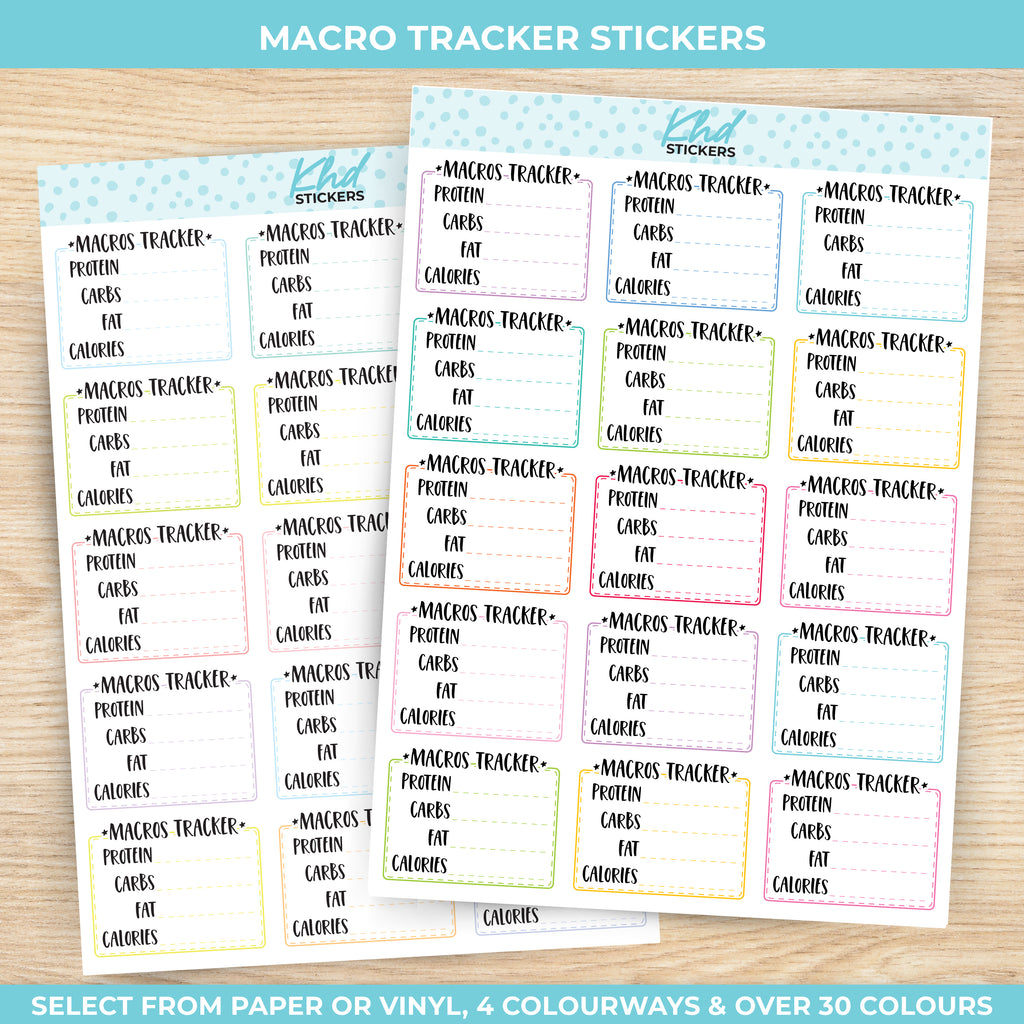 Macro Trackers for Protein Vinyl - Removable