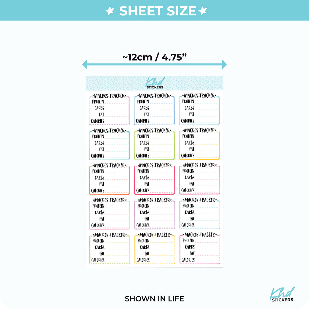 Macro Trackers for Protein Vinyl - Removable