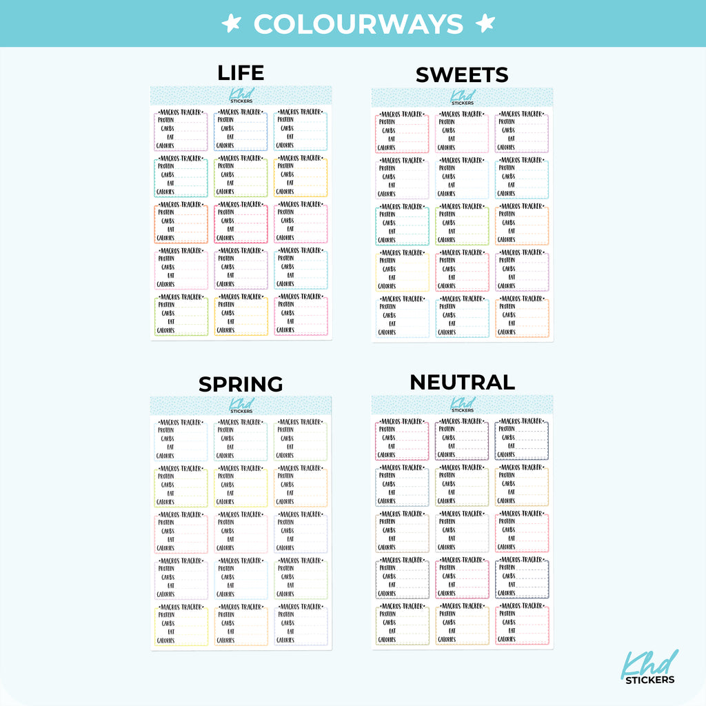 Macro Trackers for Protein Vinyl - Removable