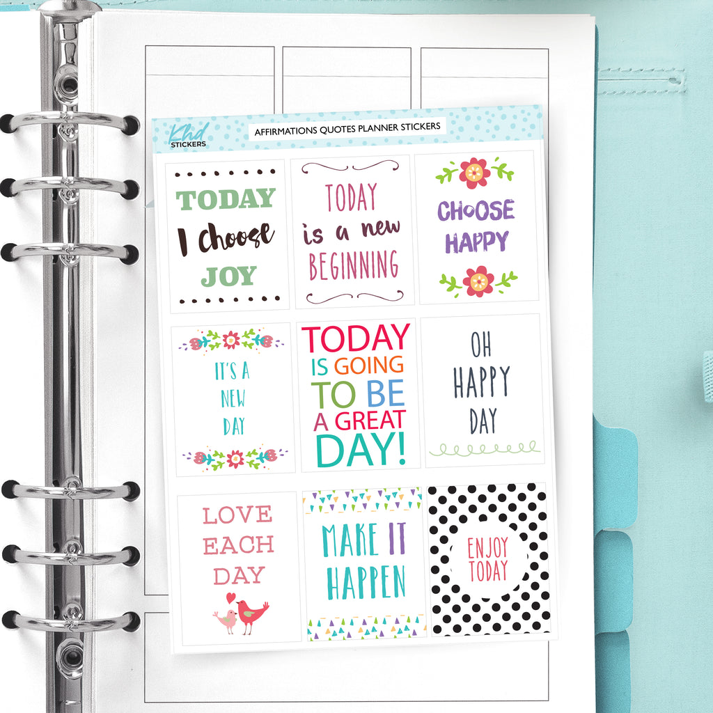 Affirmations & Quotes  Stickers