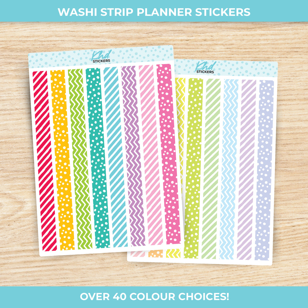 Washi Strip Stickers Wine