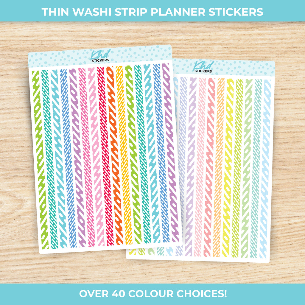 Thin Washi Strip Stickers Wine