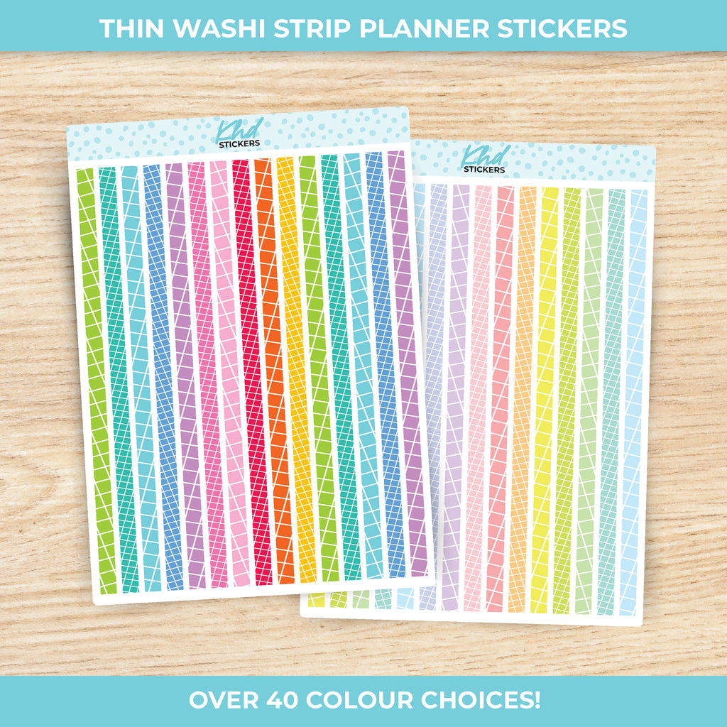 Thin Washi Strip Stickers Wine