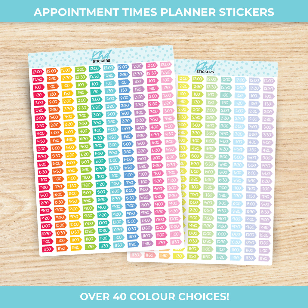 Appointment Time Stickers