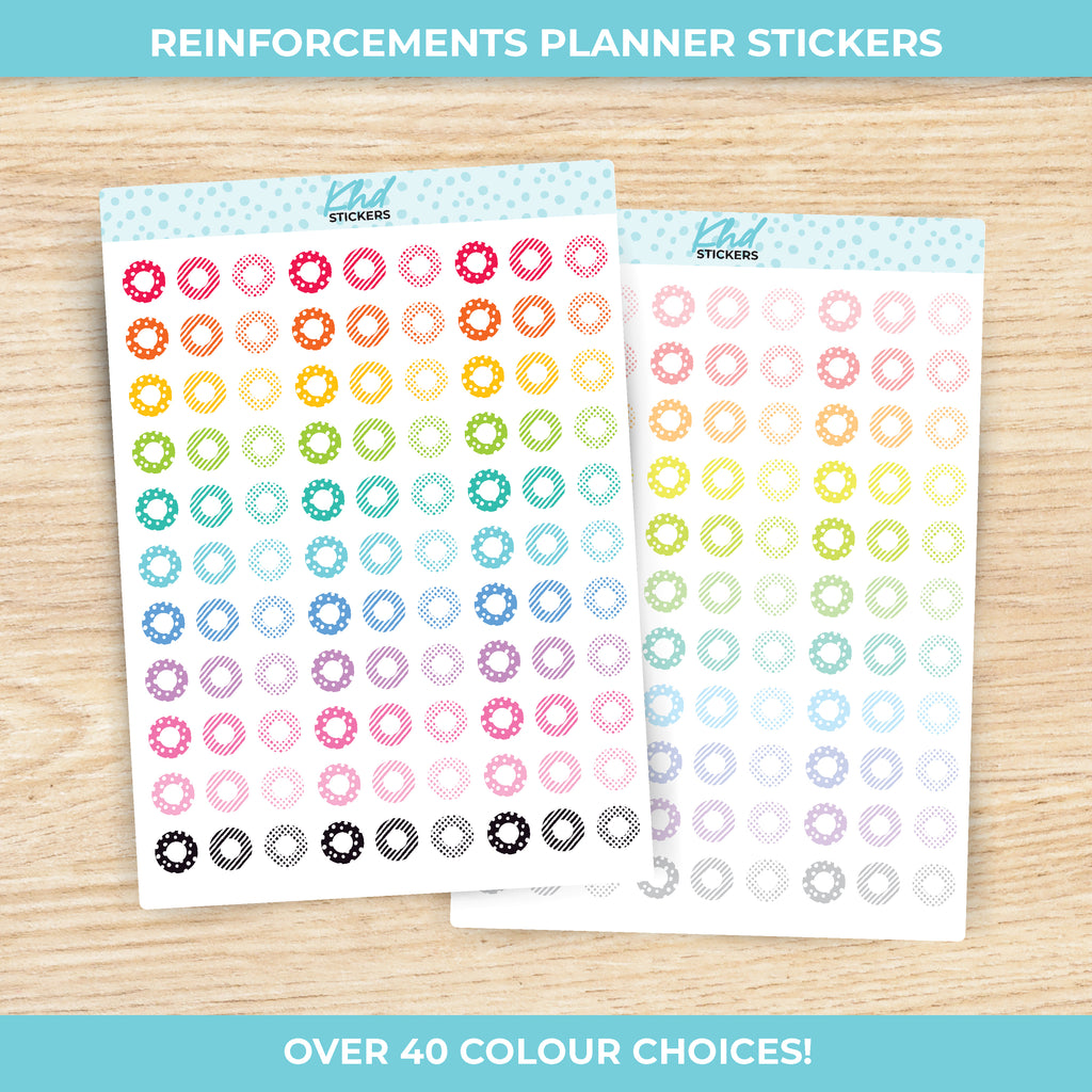 Planner Reinforcement Stickers Wine