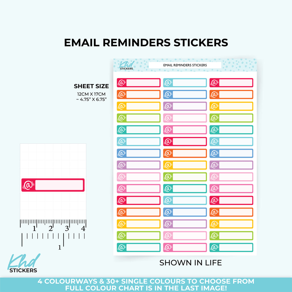 Email @ Reminders Vinyl - Removable