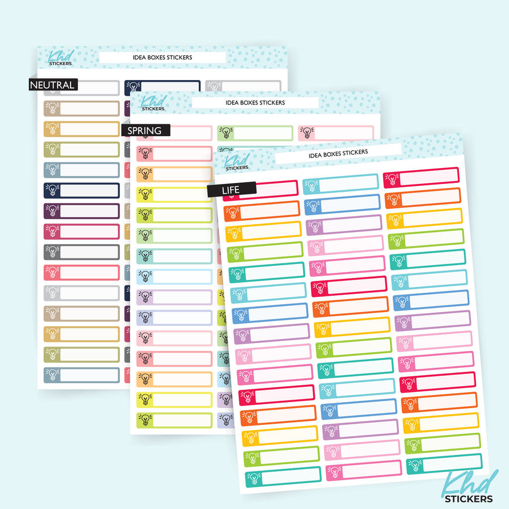 Idea Reminders Vinyl - Removable
