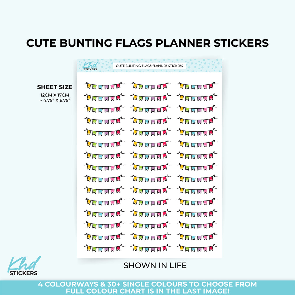 Cute Flag Decorative Stickers LIFE