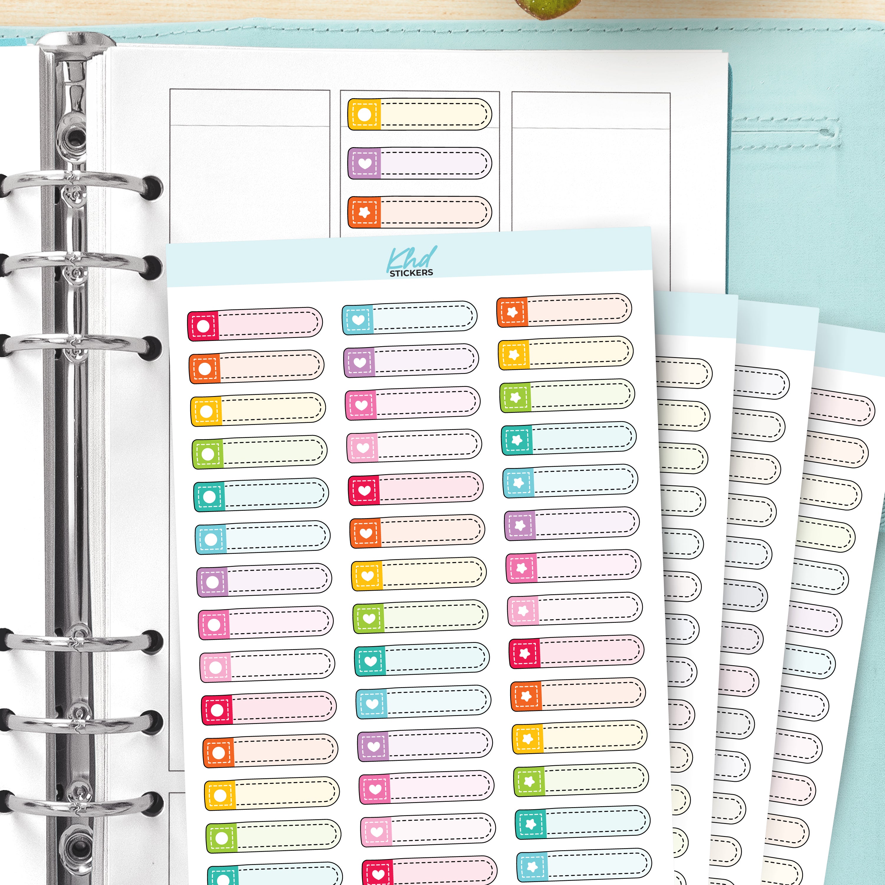 Lemon Sticker Sheets Rounded Doodle Flag Stickers | KHDStickers
