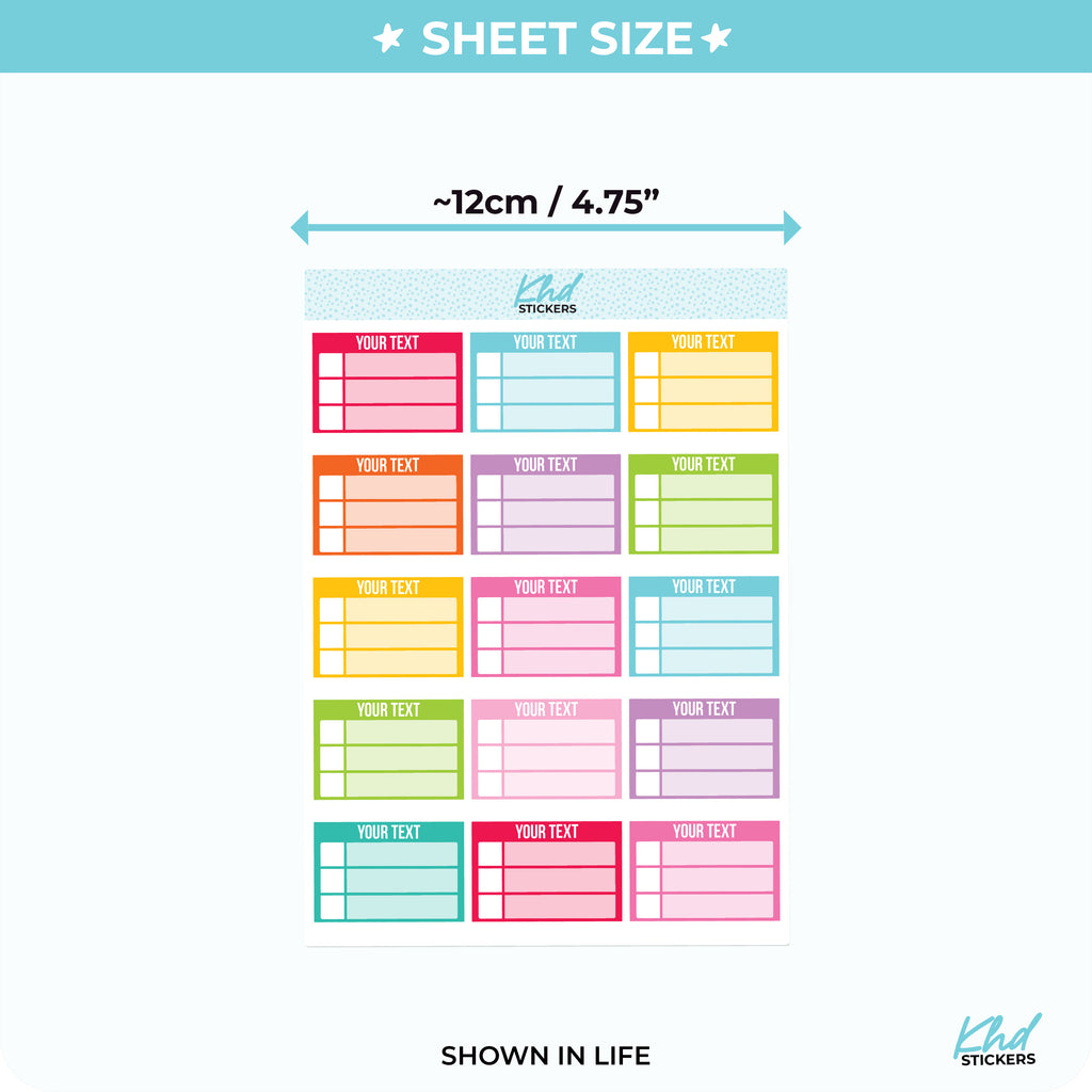 Design Your Own To Do Lists Vinyl - Removable