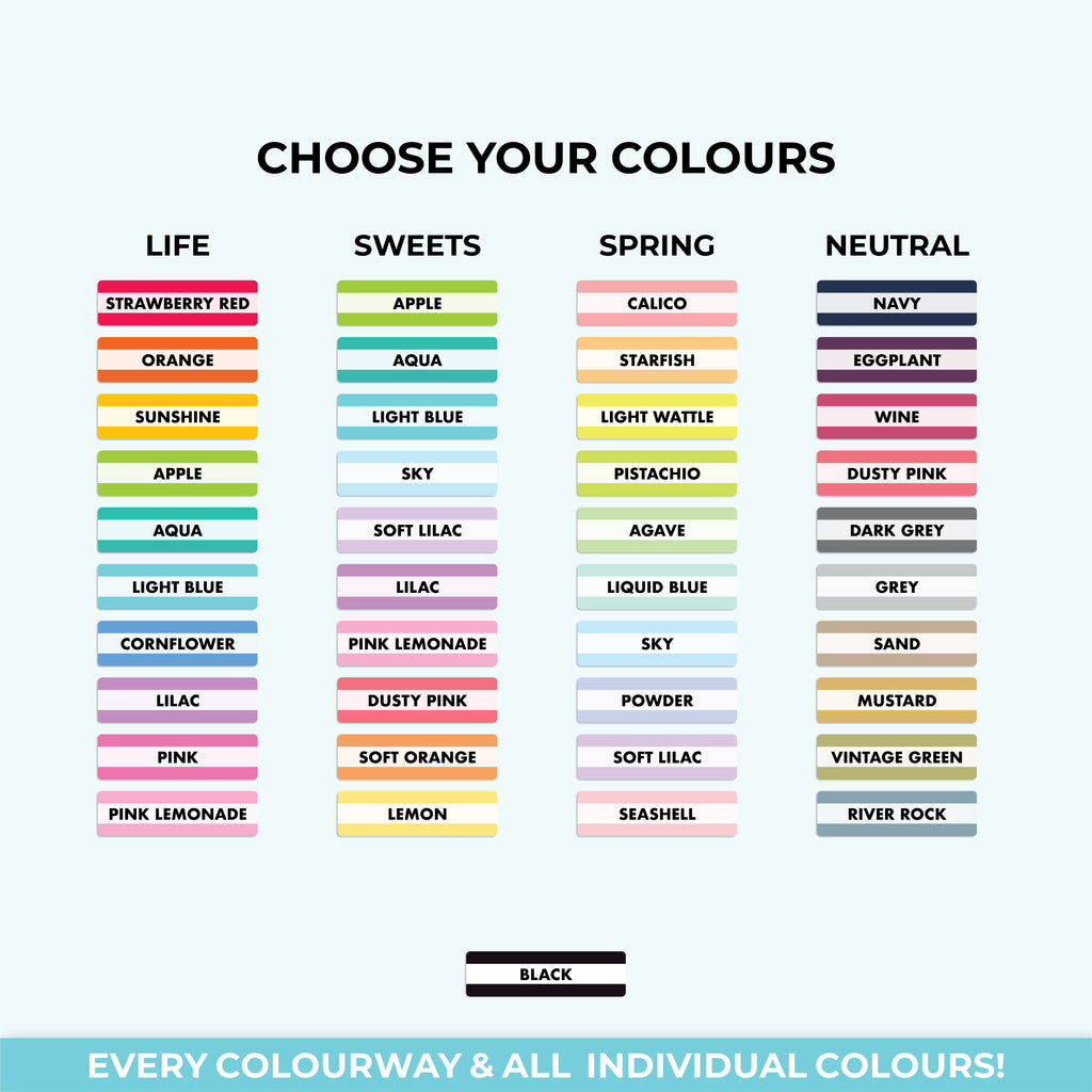 Design Your Own 6 Item Checklist Vinyl - Removable