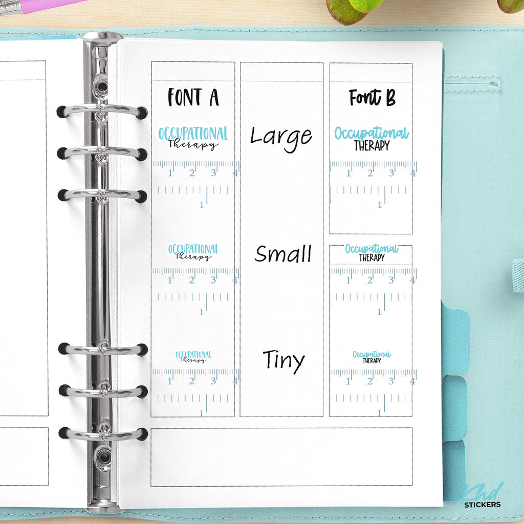 Occupational Therapy Script Planner Stickers Small