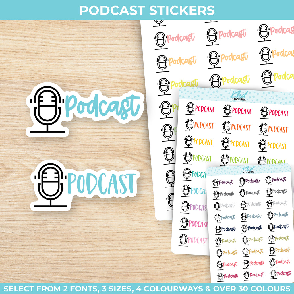 Podcast Stickers Small