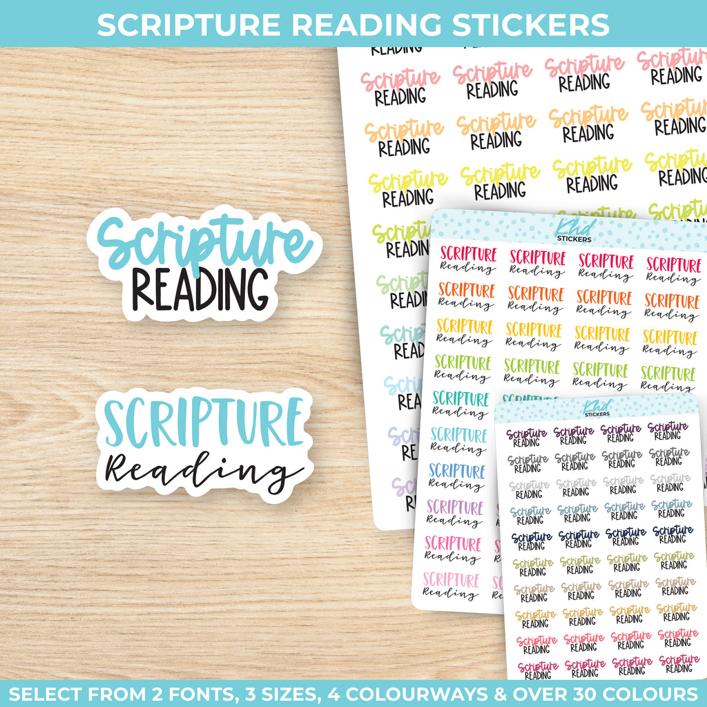 Scripture Reading Script Stickers Small