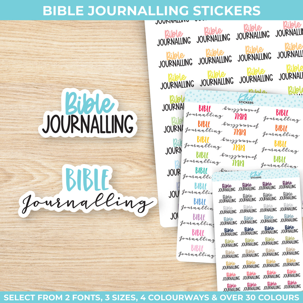 Bible Journalling Script Stickers Small