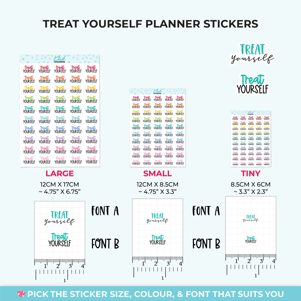 Treat Yourself Planner Stickers Small