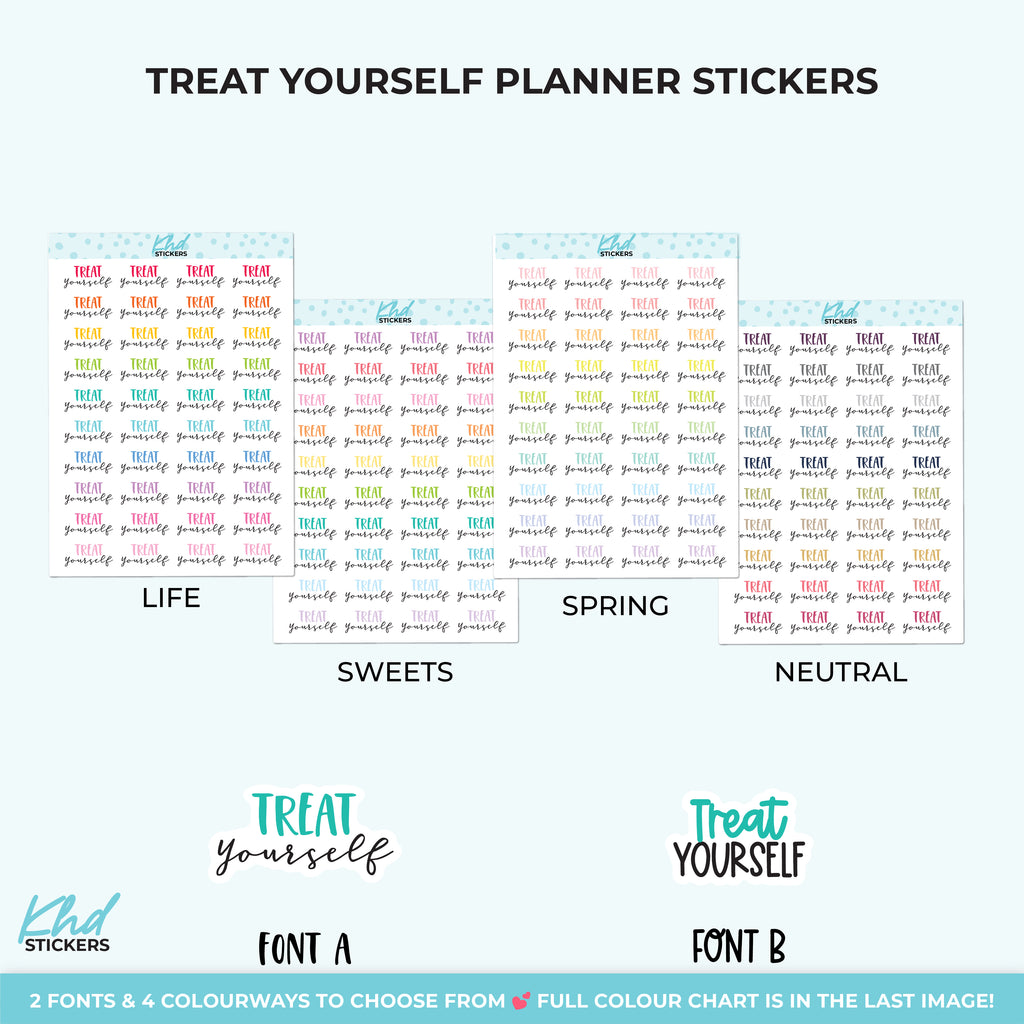 Treat Yourself Planner Stickers Small