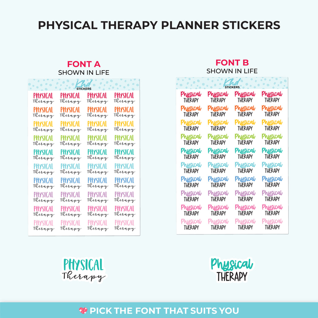 Physical Therapy Planner Stickers Small