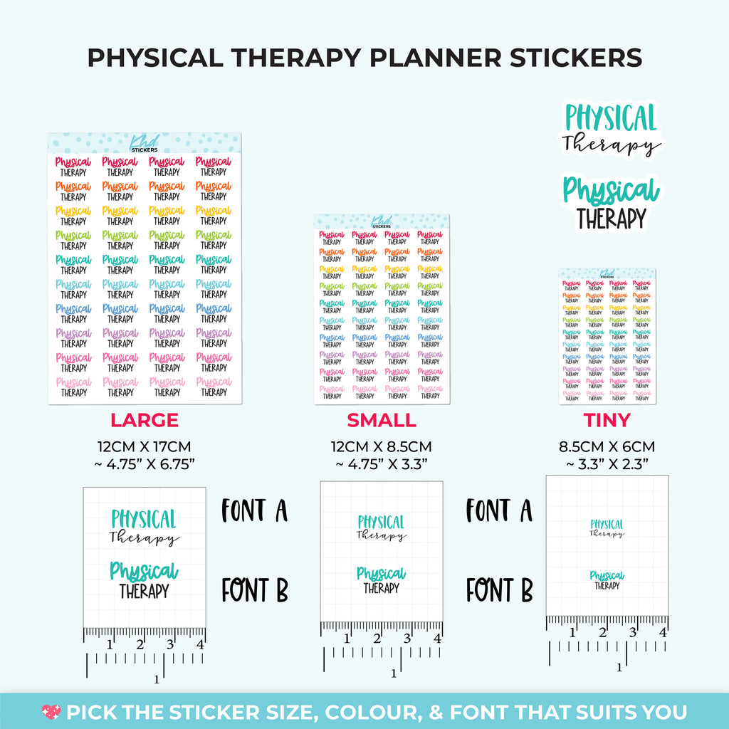 Physical Therapy Planner Stickers Small