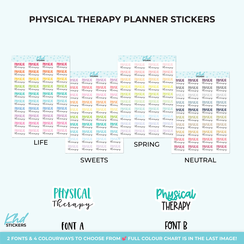 Physical Therapy Planner Stickers Small