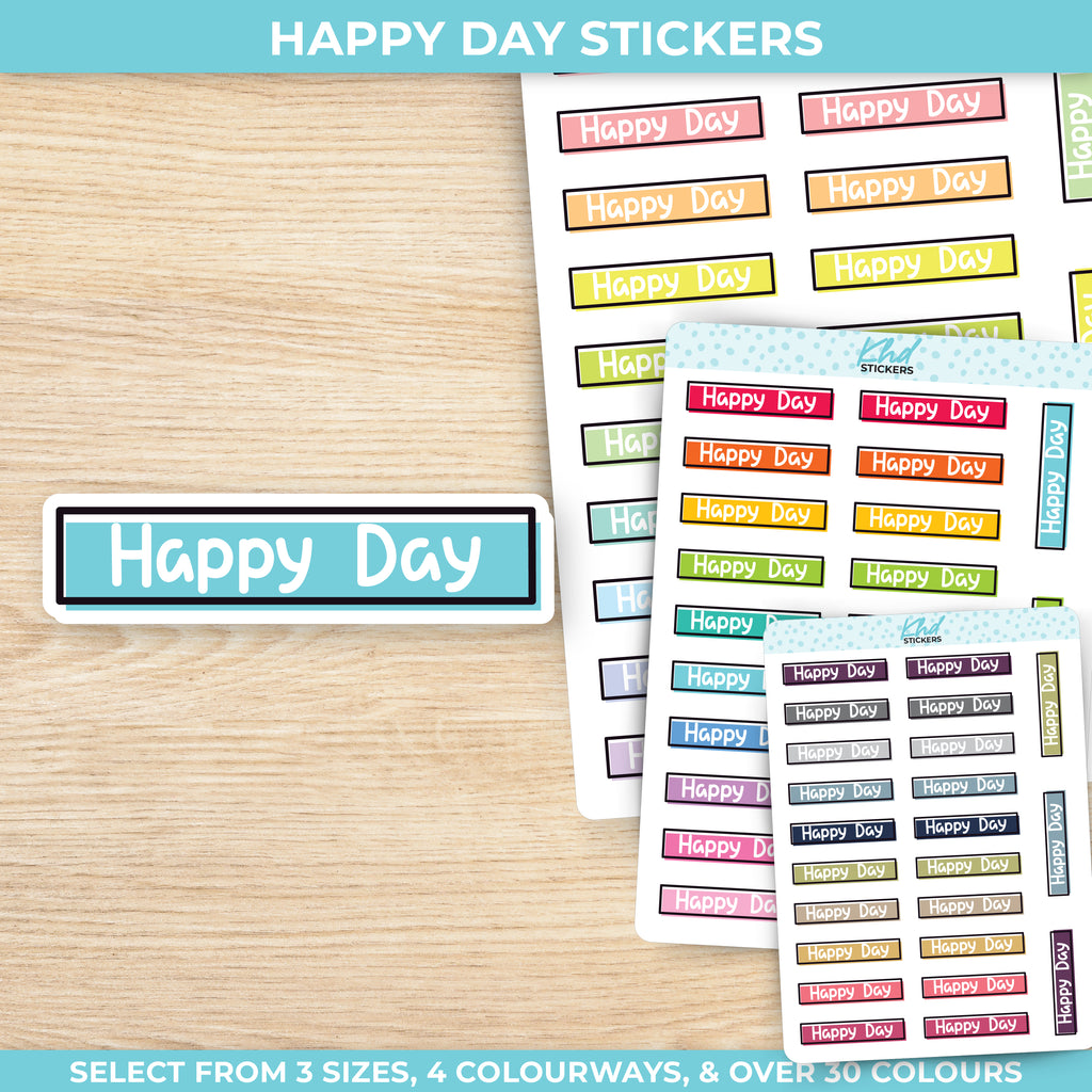 Happy Day Stickers Small