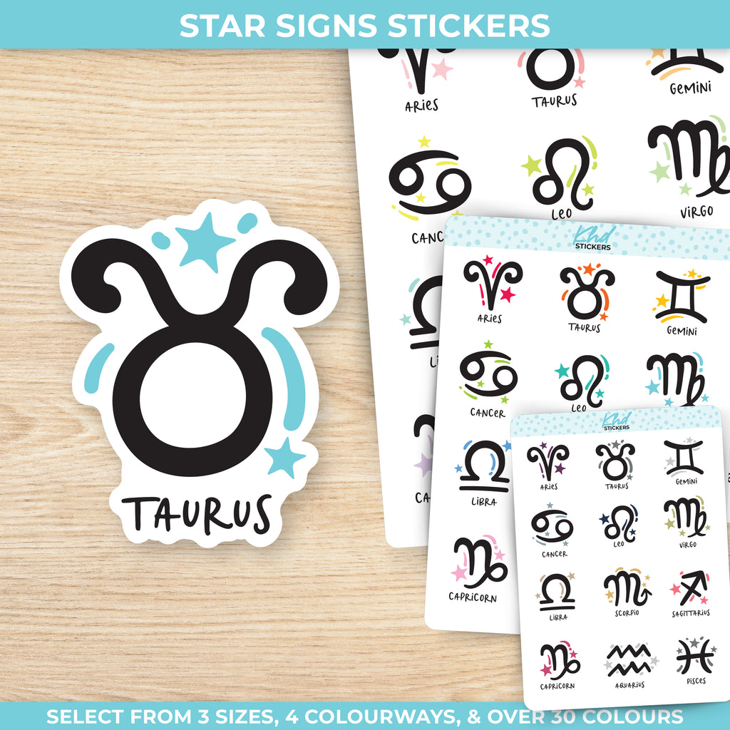 Star Sign Planner Stickers Small