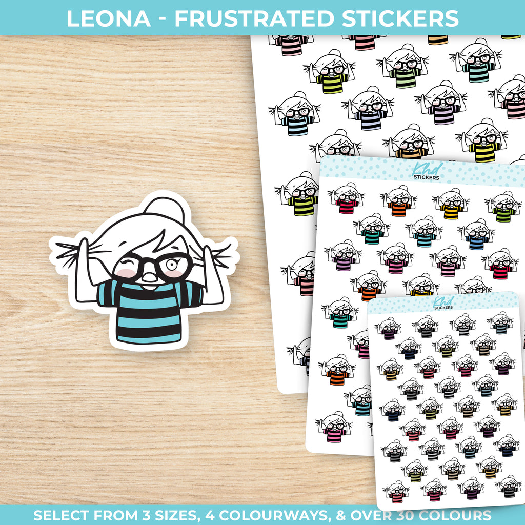 Planner Girl Leona Frustrated Planner Stickers Small