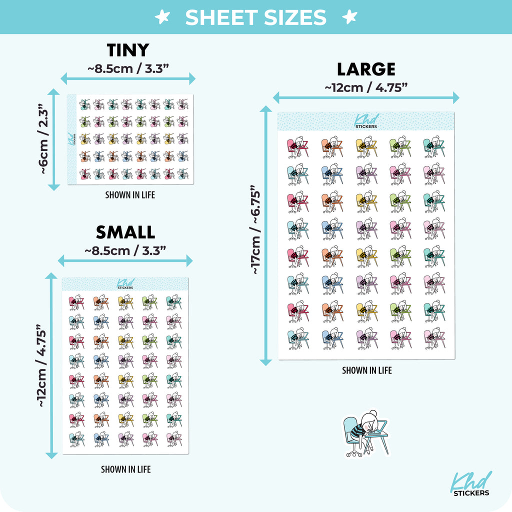 Planner Girl Leona Exhaustion Planner Stickers Small