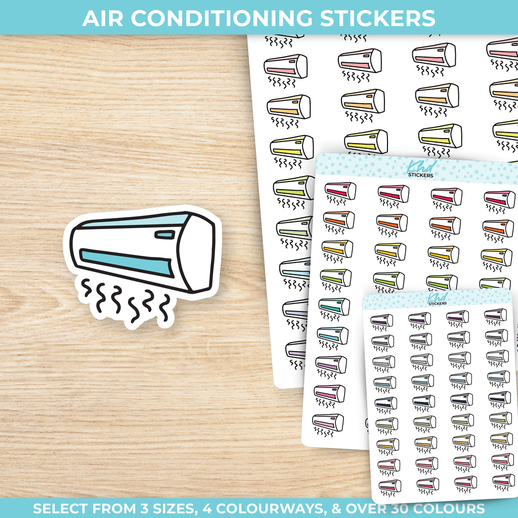 Air Conditioning Planner Stickers Small