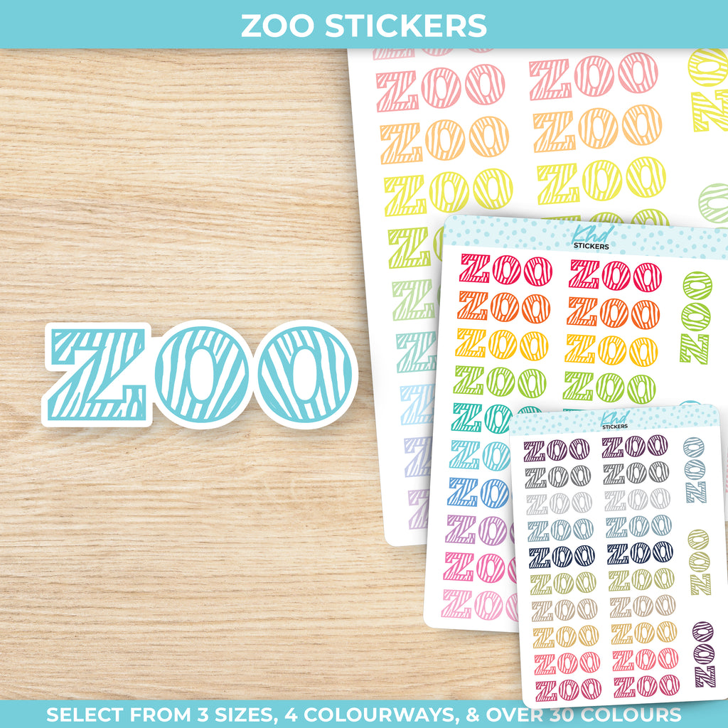 Zoo Planner Stickers Small