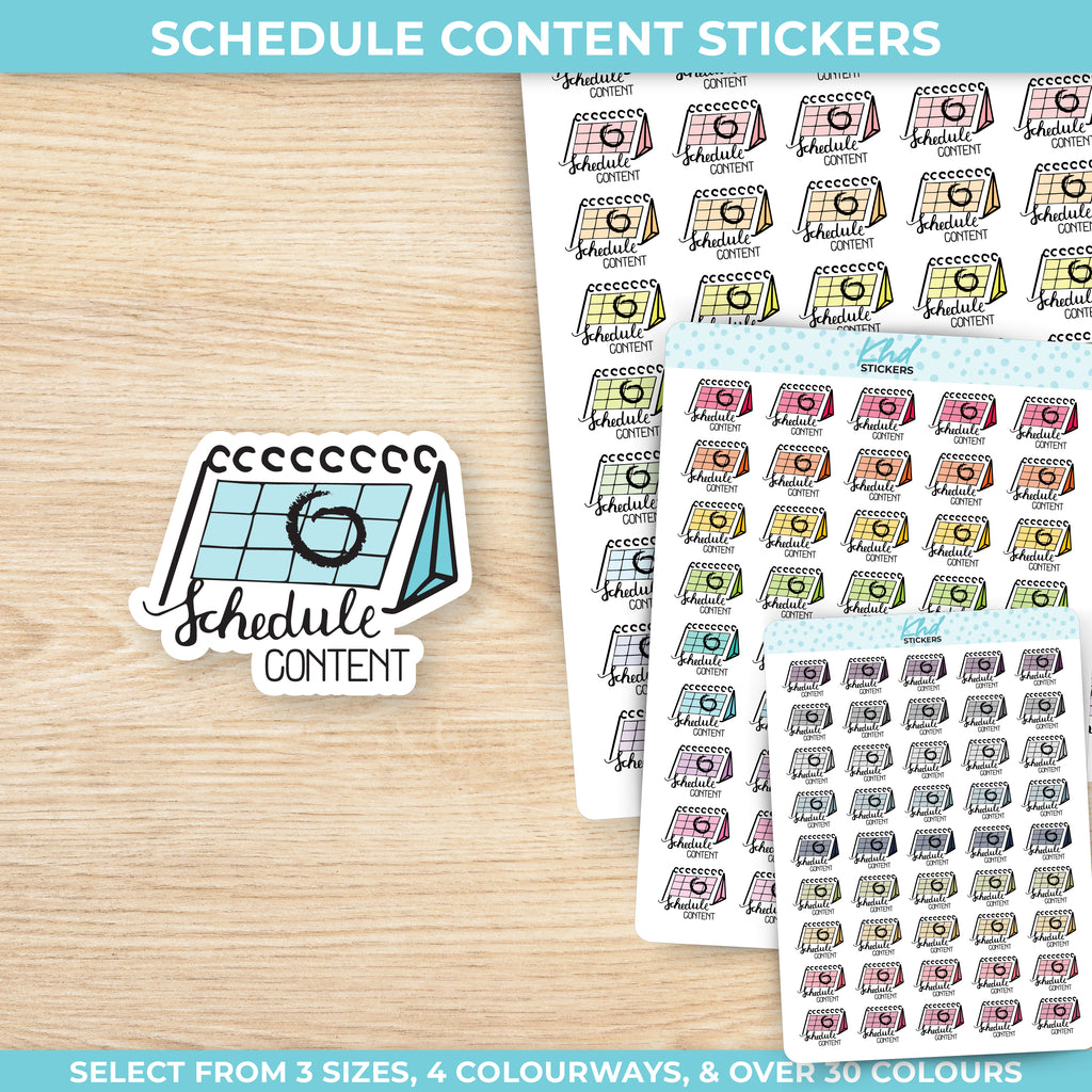 Schedule Content Planner Stickers Small