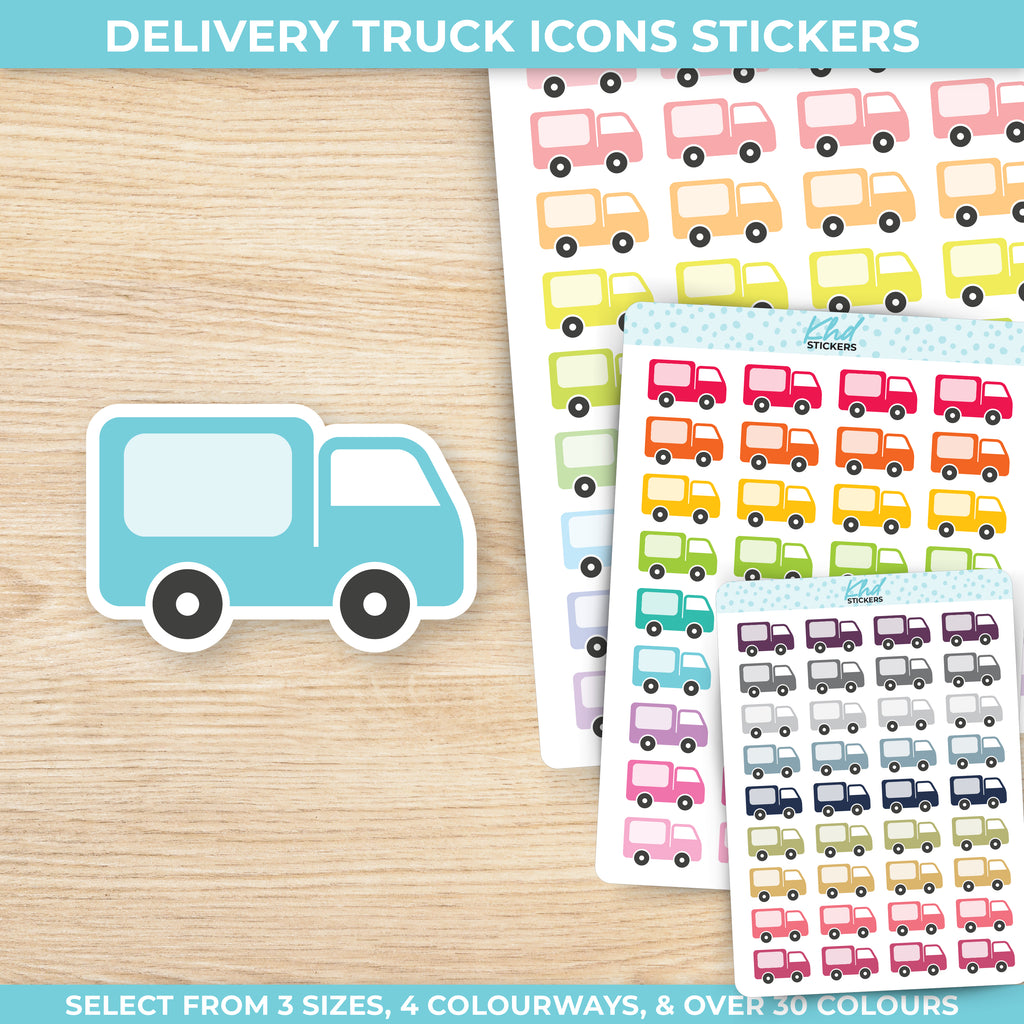 Delivery Truck Icon Stickers Small