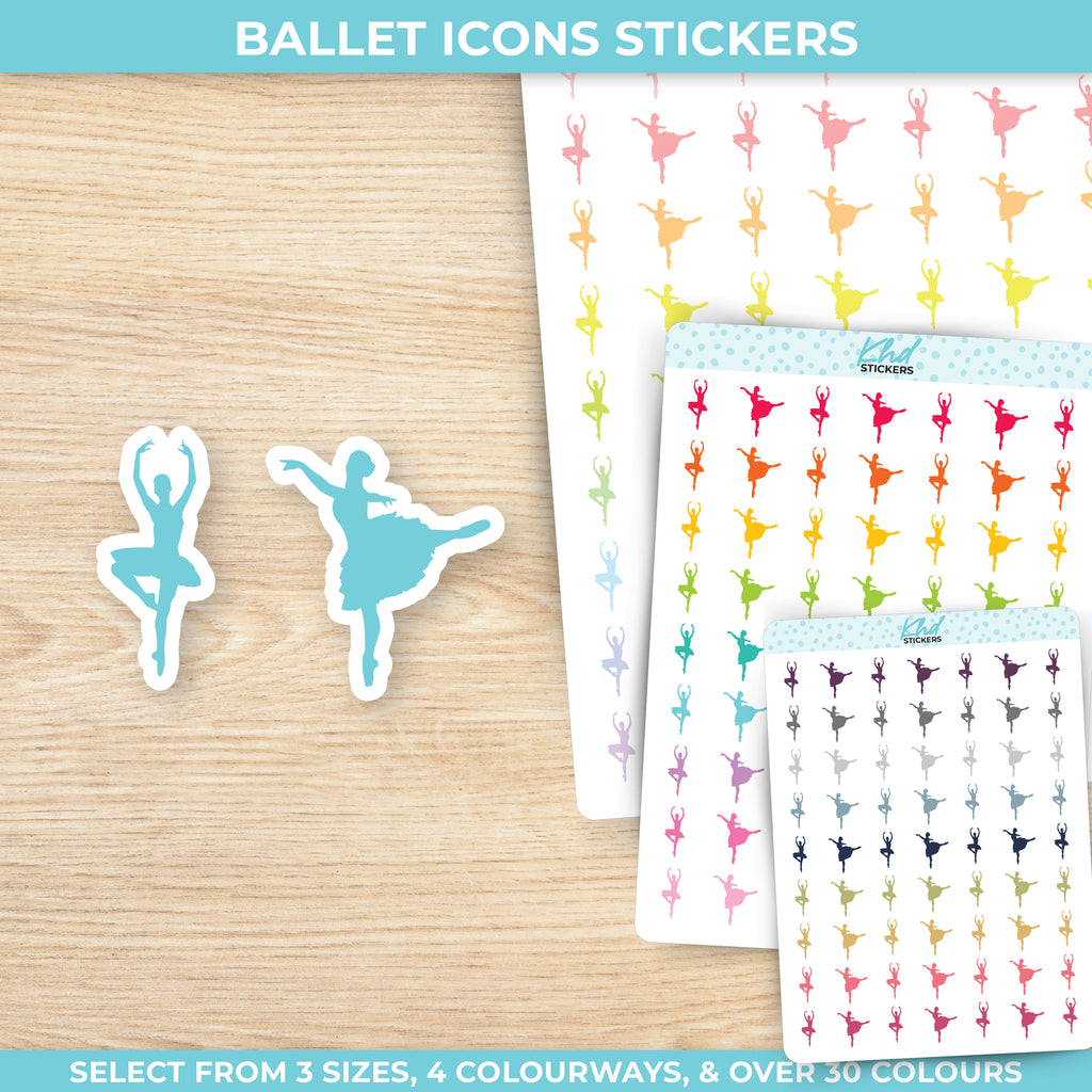 Ballet Icon Stickers Small