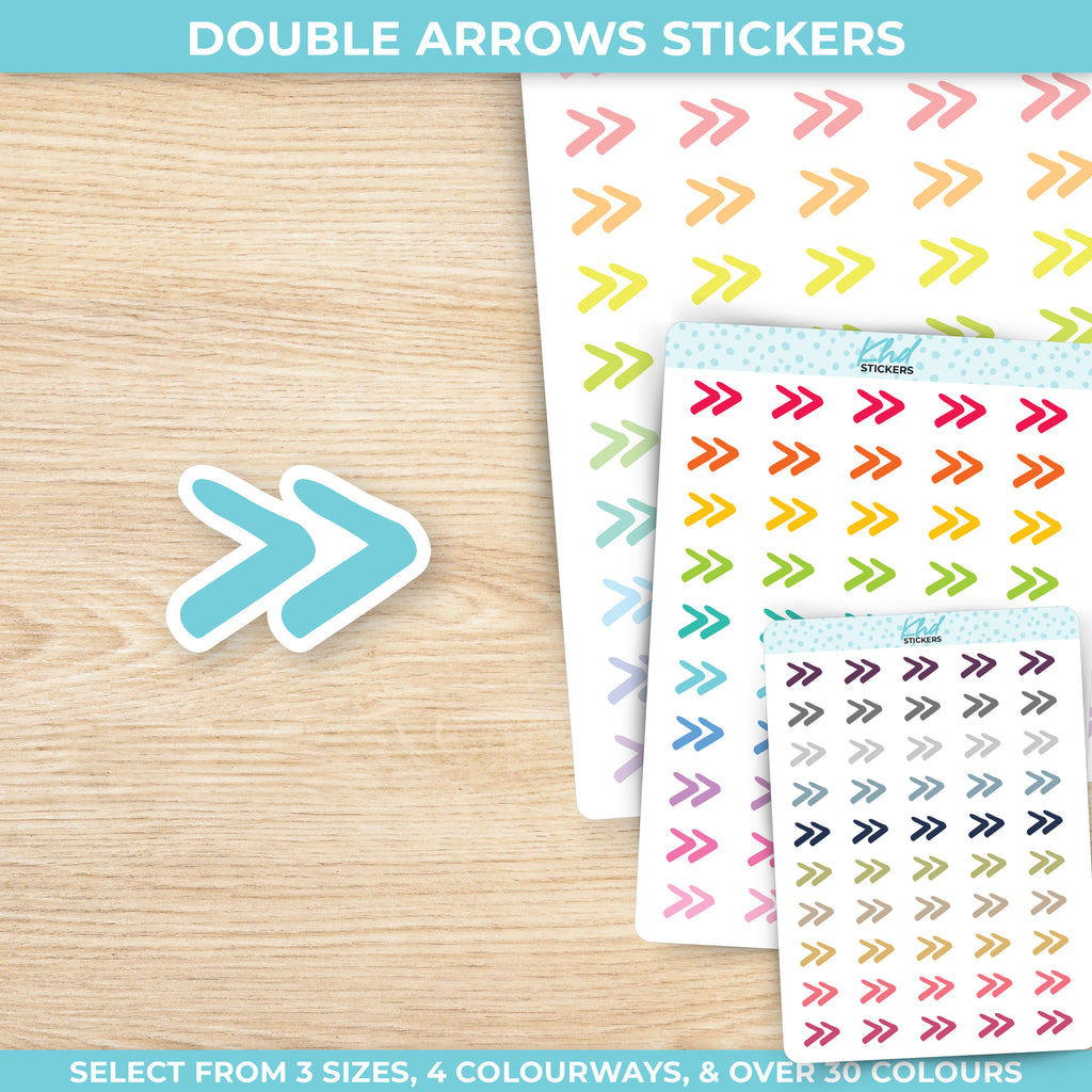 Double Arrow Stickers Small