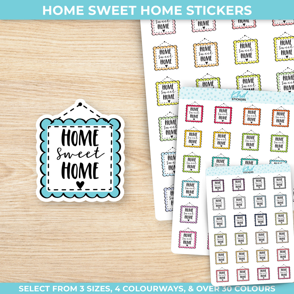 Home Sweet Home Stickers Small