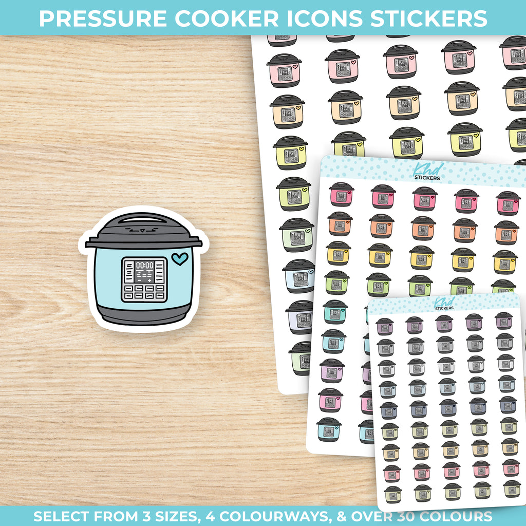 Pressure Cooker / Slow Cooker Icon Stickers Small