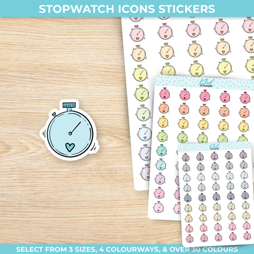 Stopwatch Icon Stickers Small