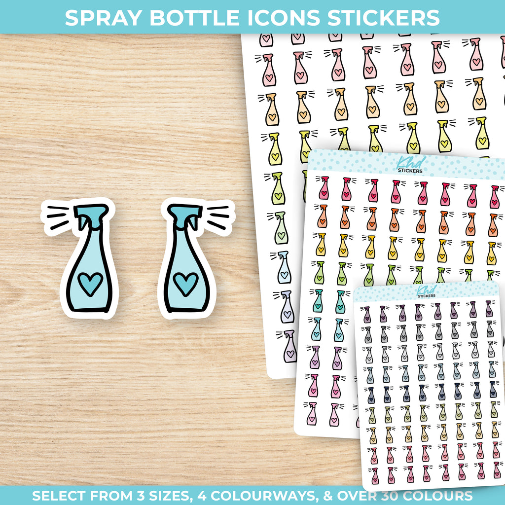 Spray Bottle Icon Stickers Small