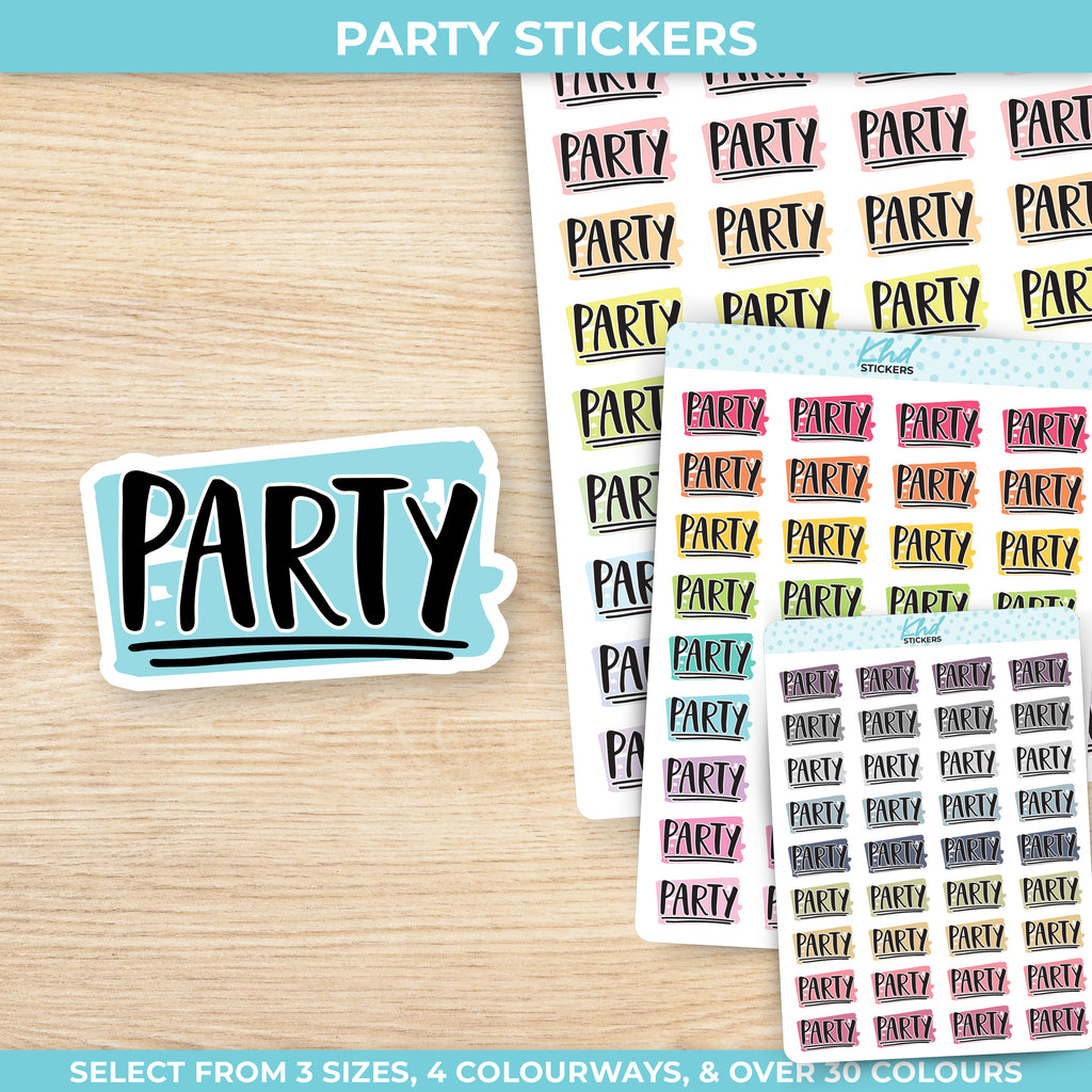 Party Stickers Small