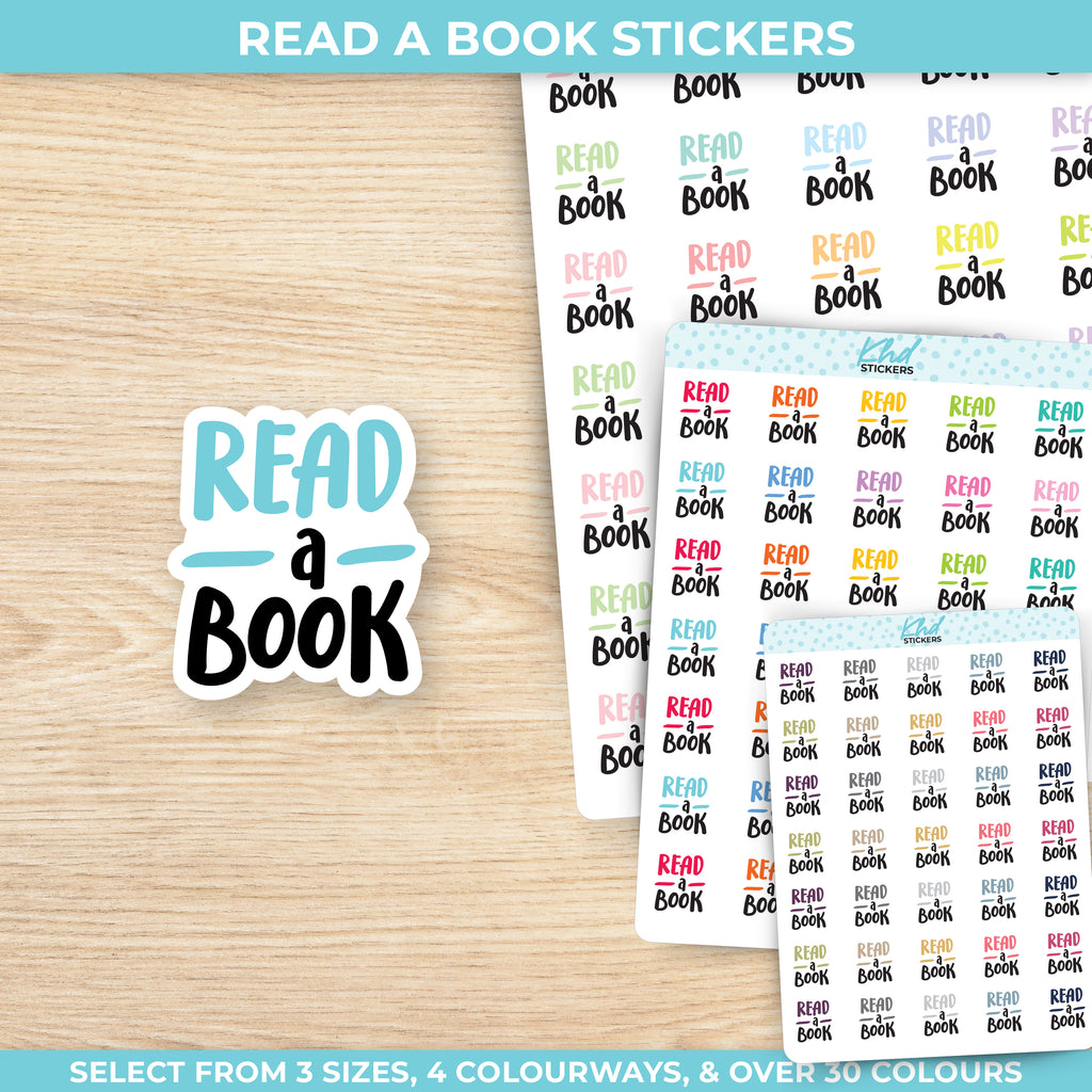 Read A Book Stickers Small