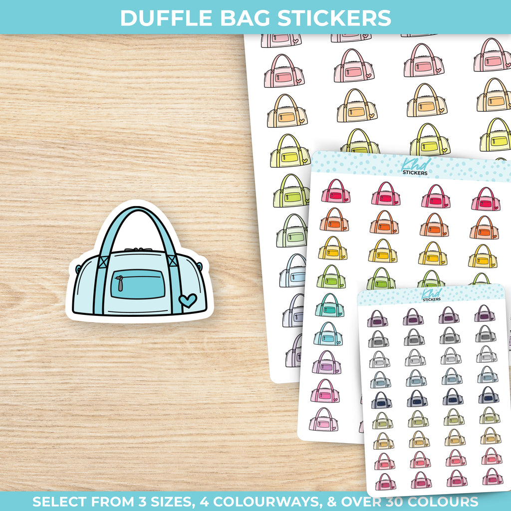 Duffle Bag Stickers Small