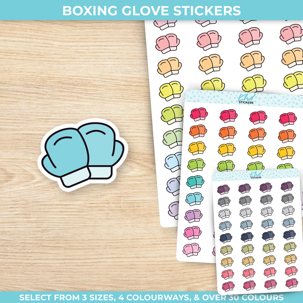 Boxing Glove Stickers Small