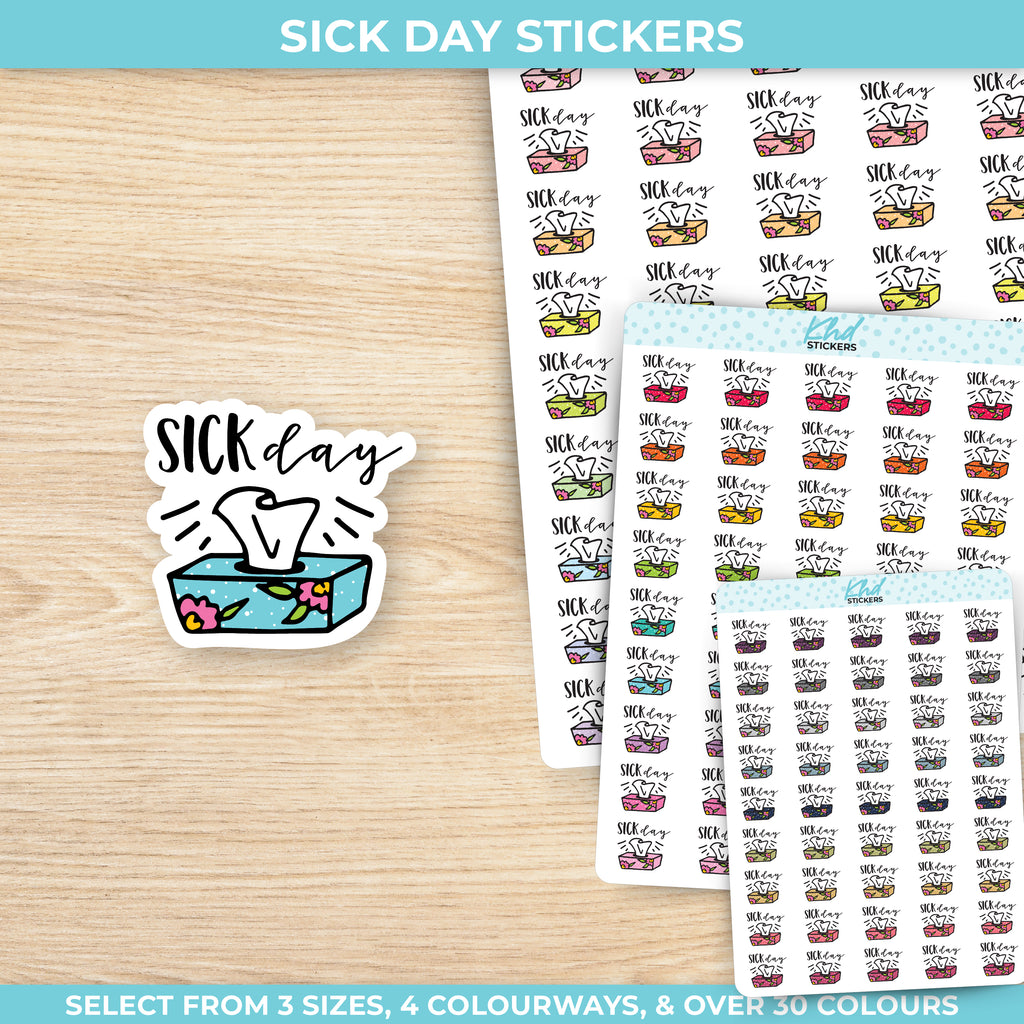 Sick Day Stickers Small