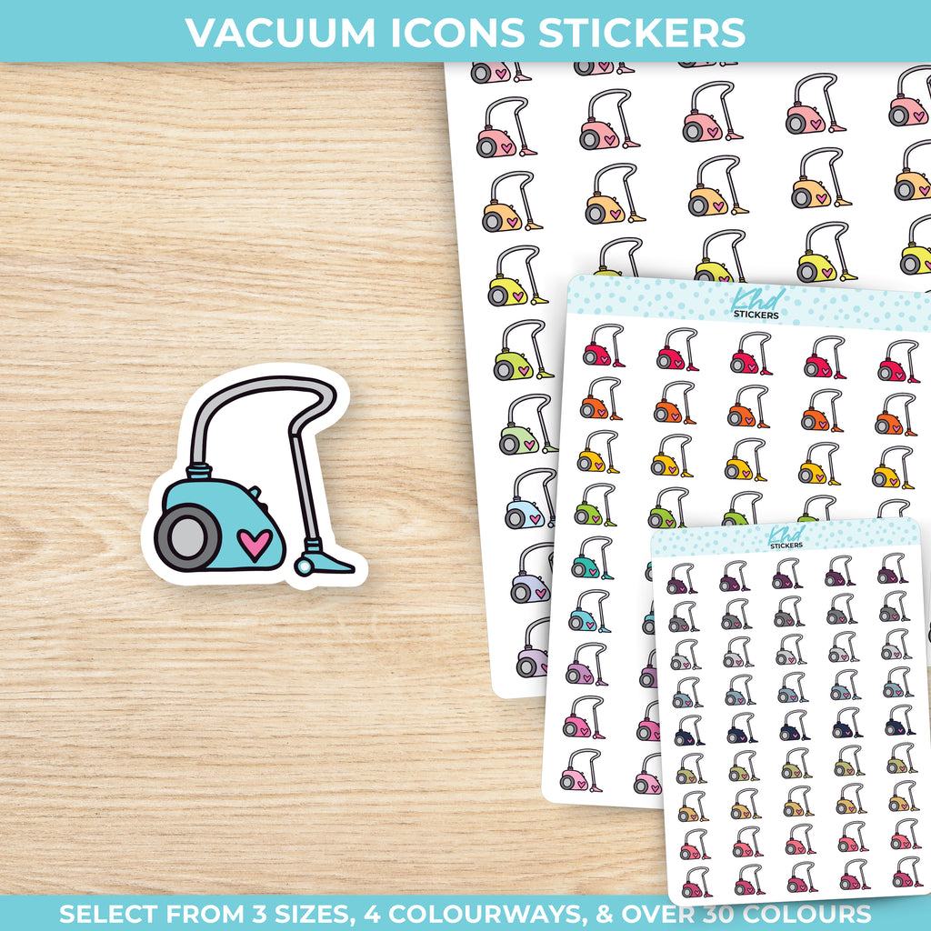 Vacuum Icon Stickers Small