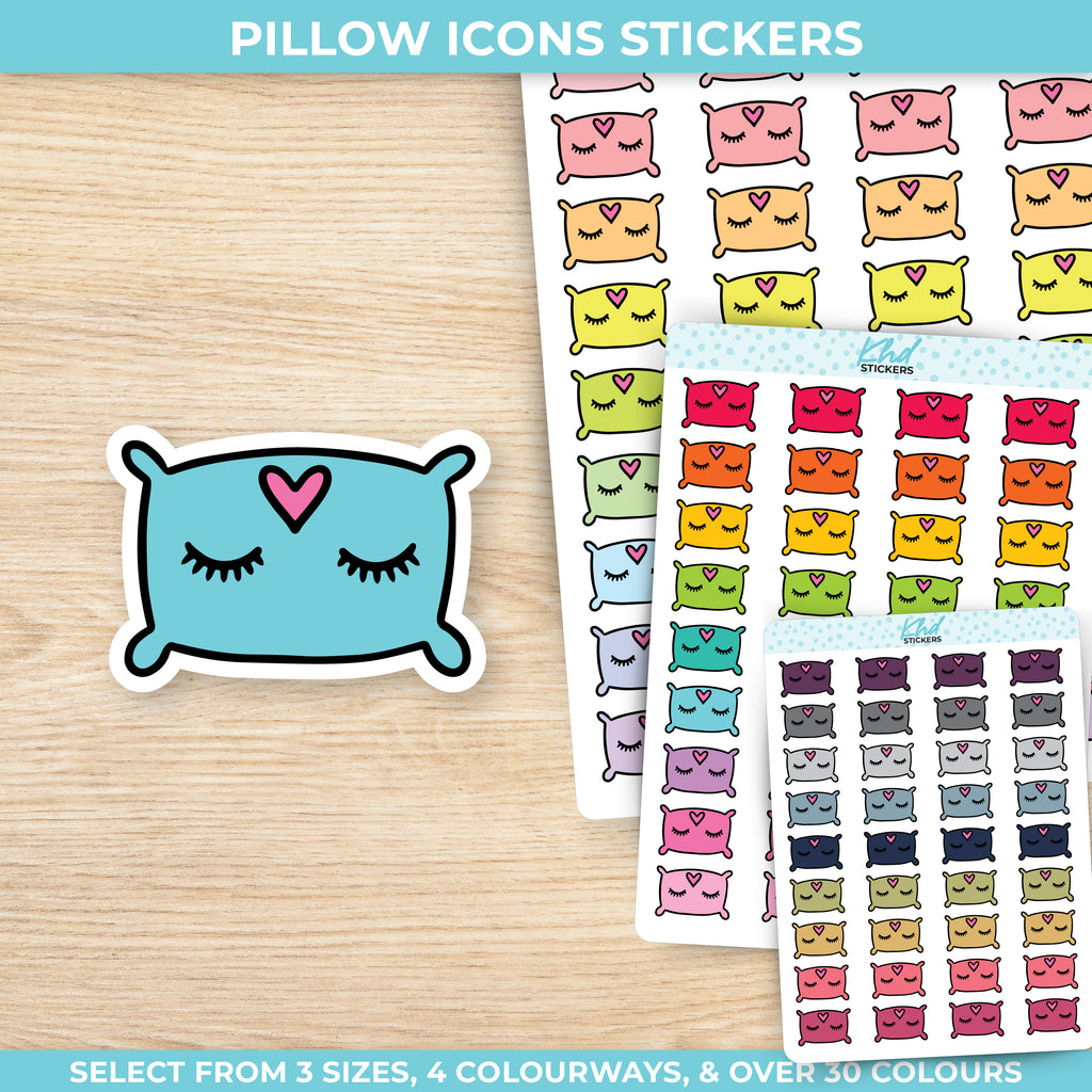 Pillow Icon Stickers Small